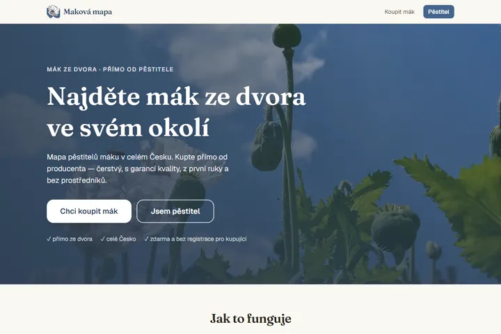 Maková mapa, spolek pěstitelů máku